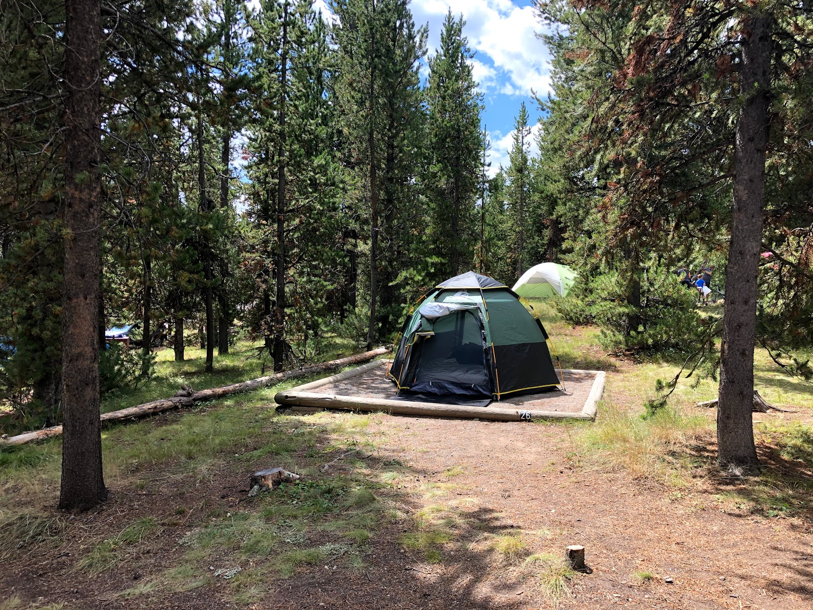 Cadre forestier du terrain de camping Indian Creek