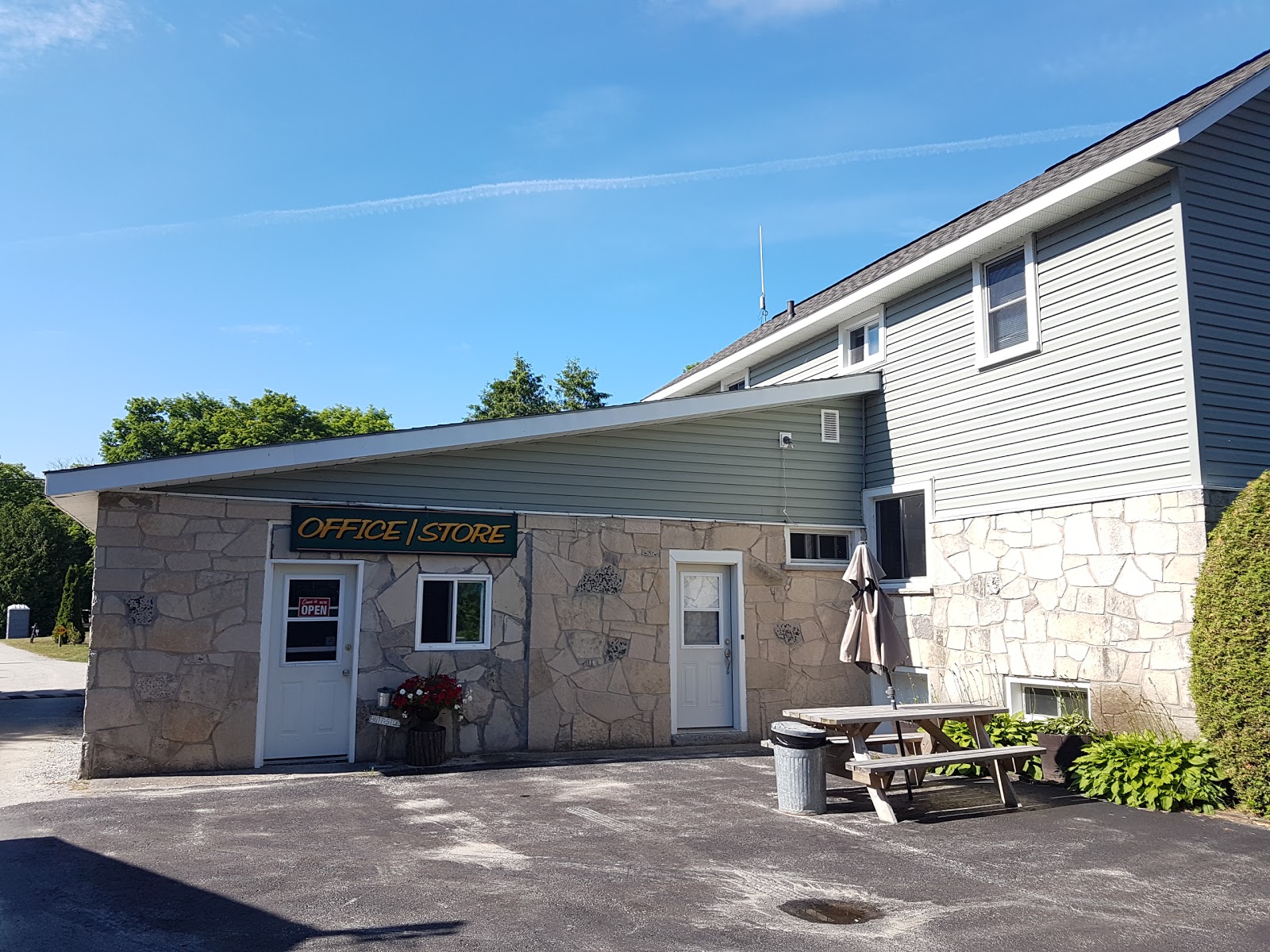 Fiddlehead Resort Camp beachfront sites on Georgian Bay