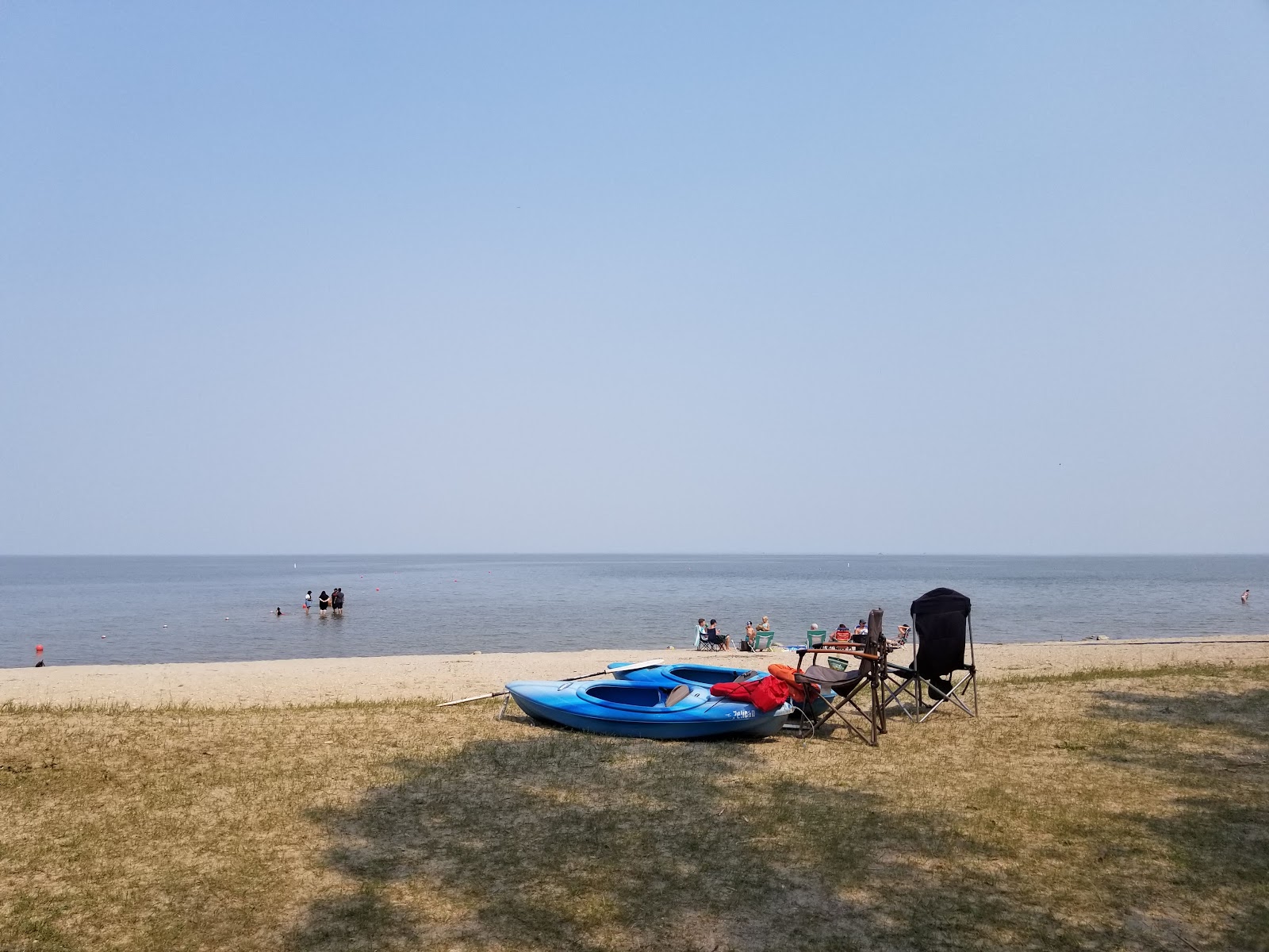 Camping au parc provincial Rainbow Beach avec vues sur le lac