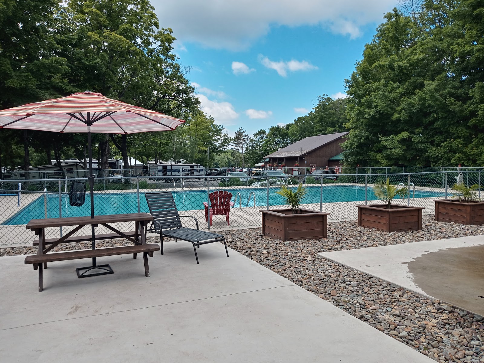 Camping Le Domaine Champetre cadre de terrain de camping rural