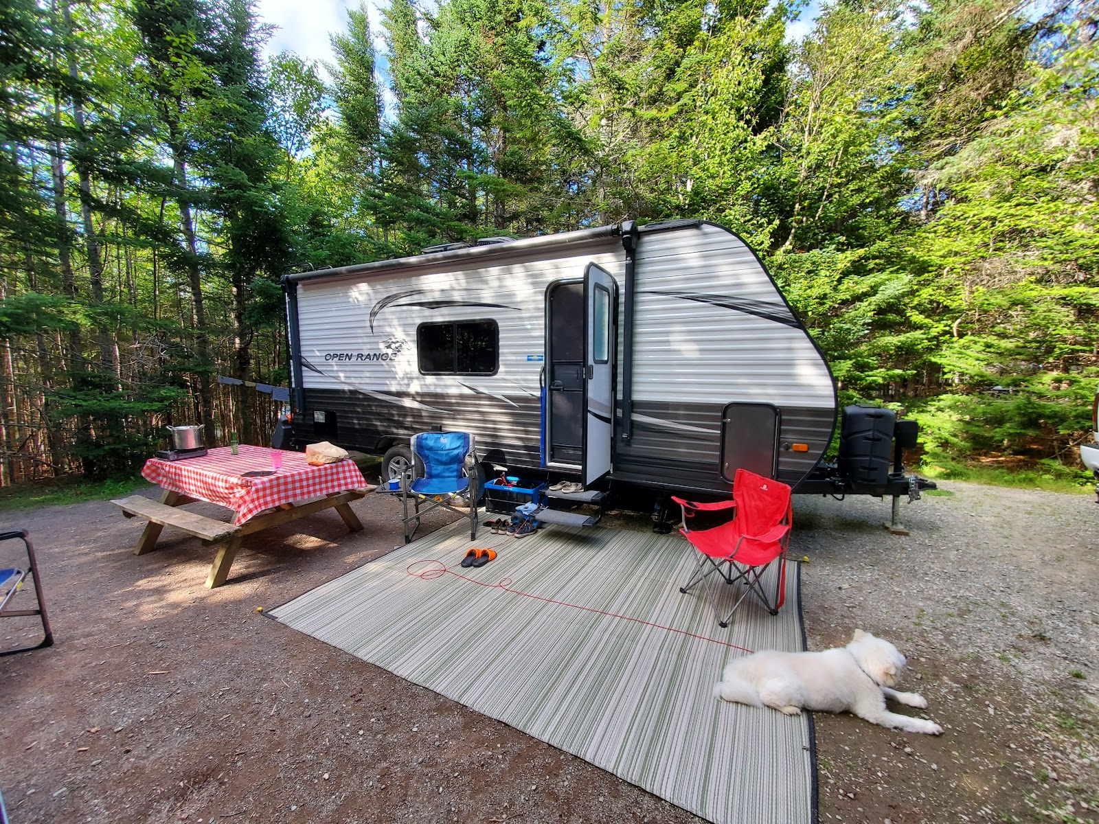 Terrain de camping Chignecto au Parc national Fundy avec multiples emplacements