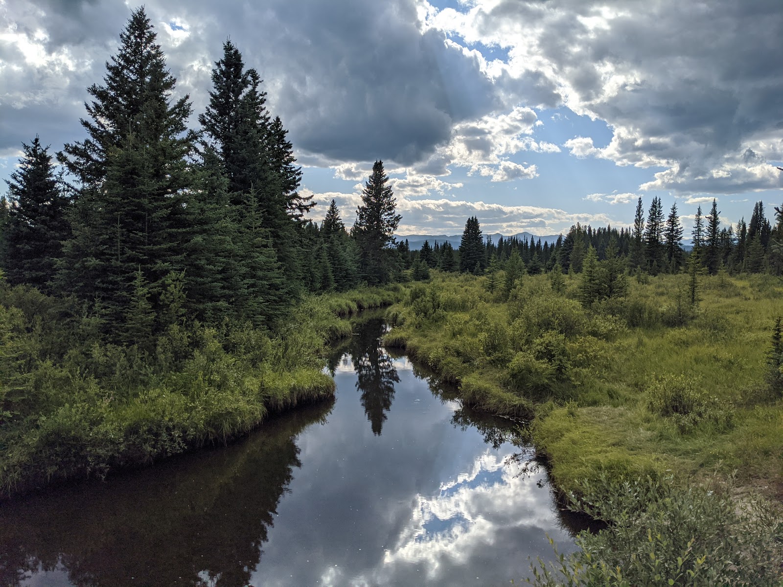 Upper Shunda Creek big-rig friendly campsites
