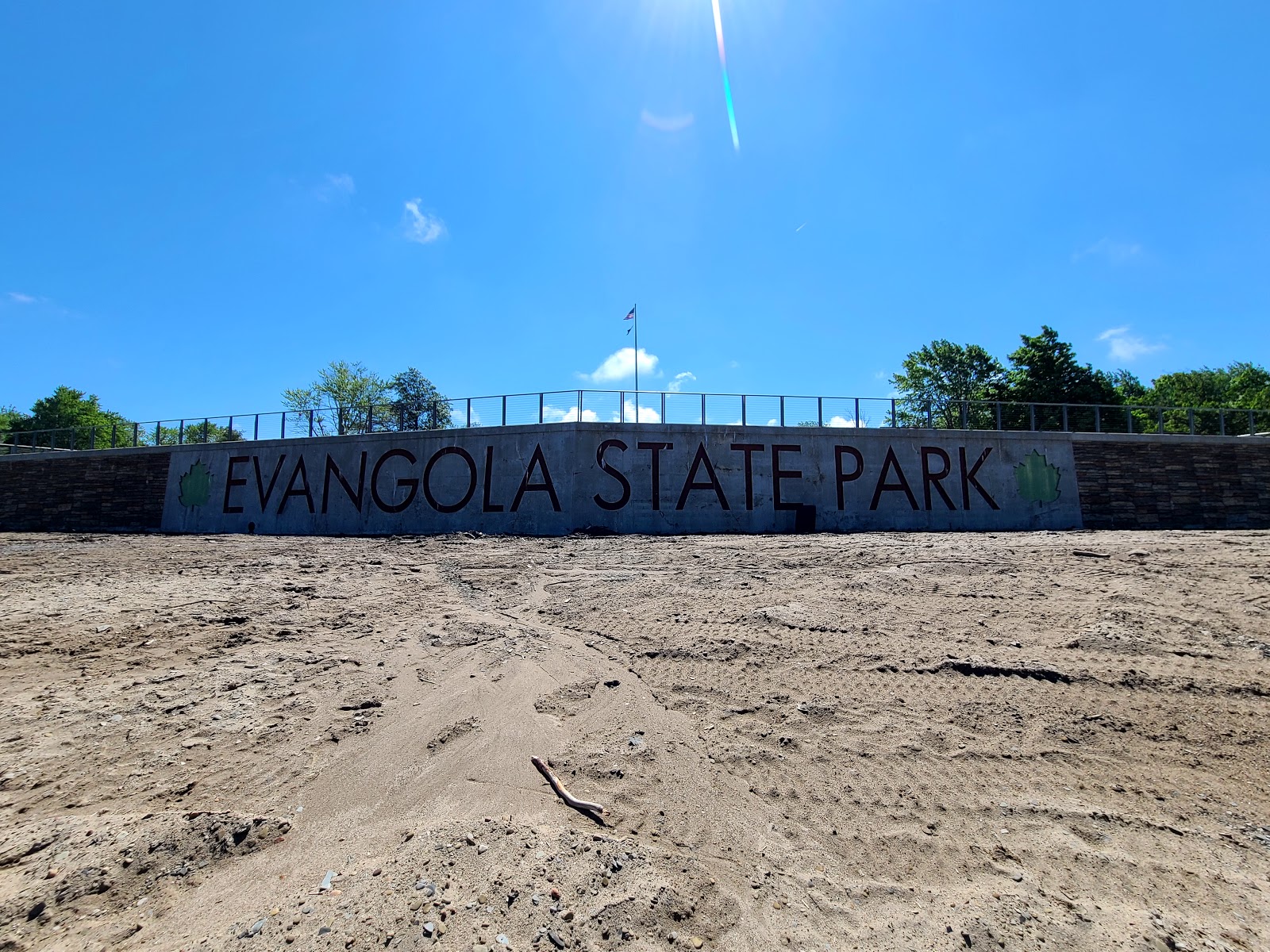 Evangola State Park beach area