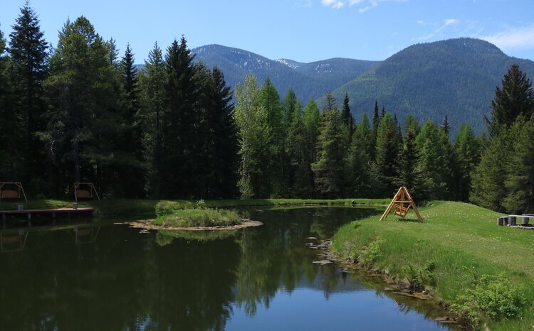 Emplacements de passage spacieux de Mountain Meadow RV Park