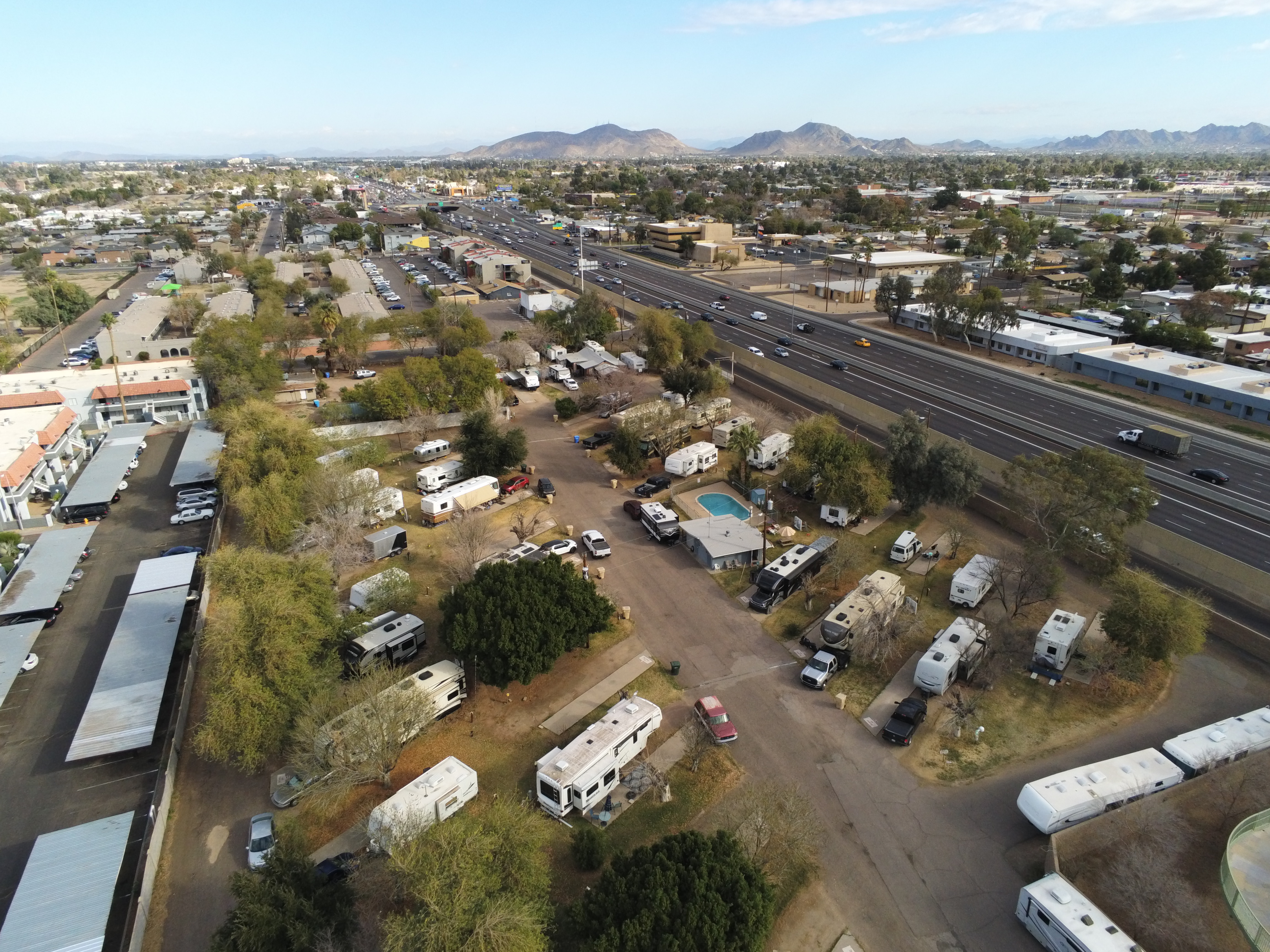 Installations et terrains du Covered Wagon RV Park