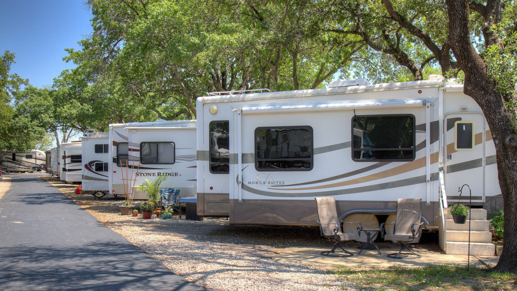 RV camping at Sandy Lake Resort