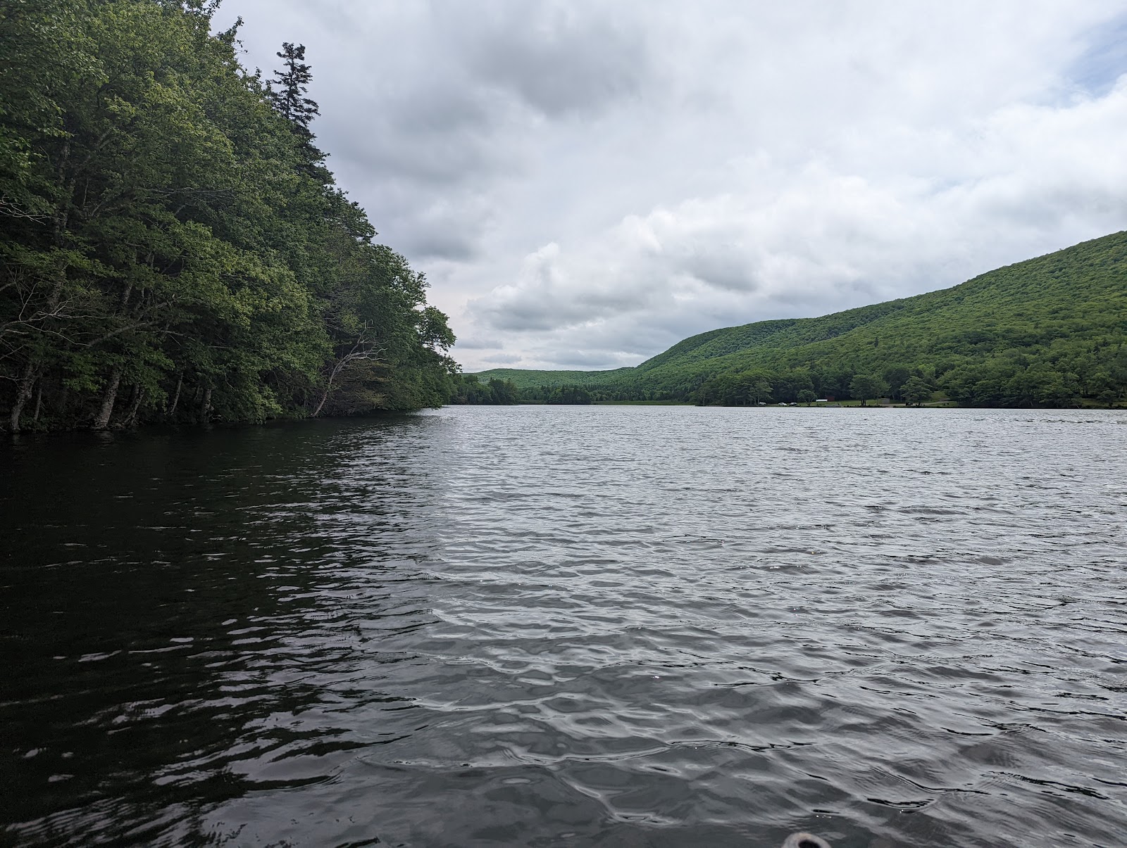 Scenic lake view campground