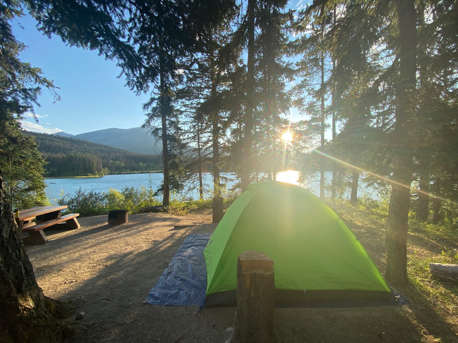 Terrain de camping Lucerne au parc provincial du Mont-Robson