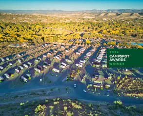 Verde Ranch RV Resort with pool area and amenities