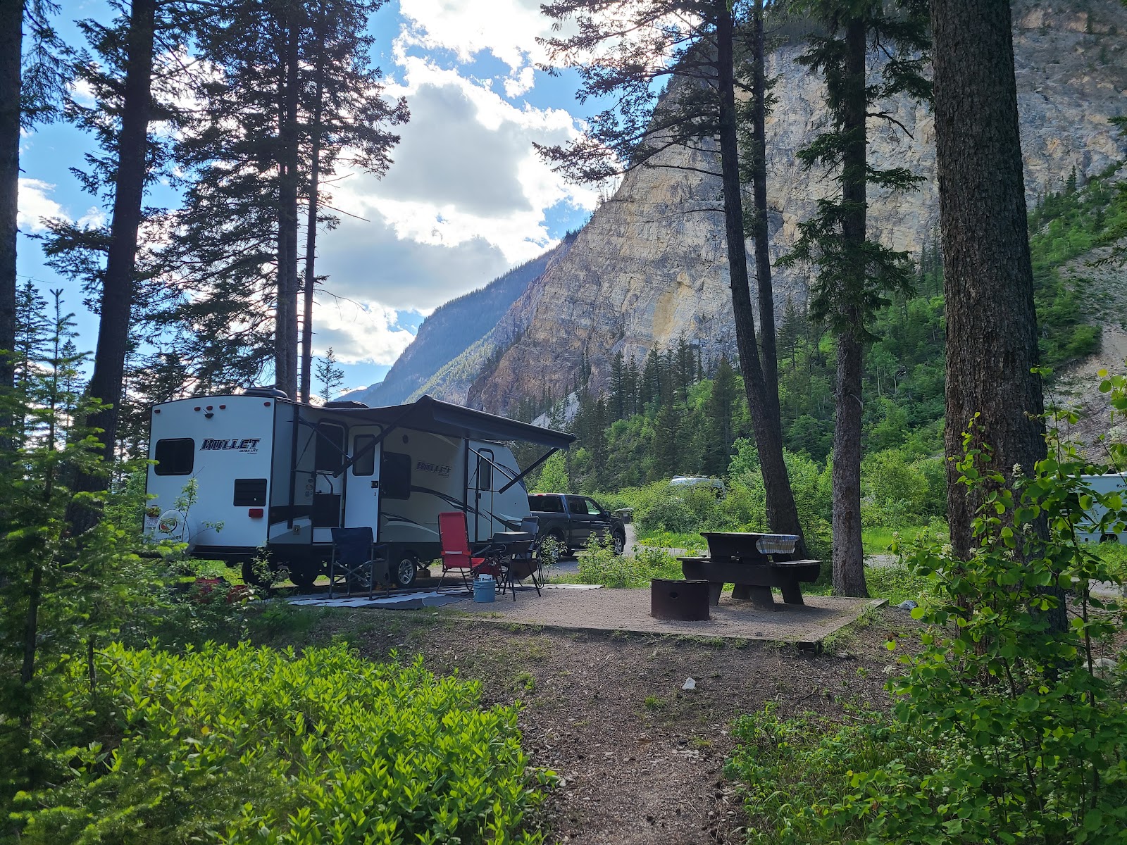 Camping Kicking Horse dans le parc national Yoho