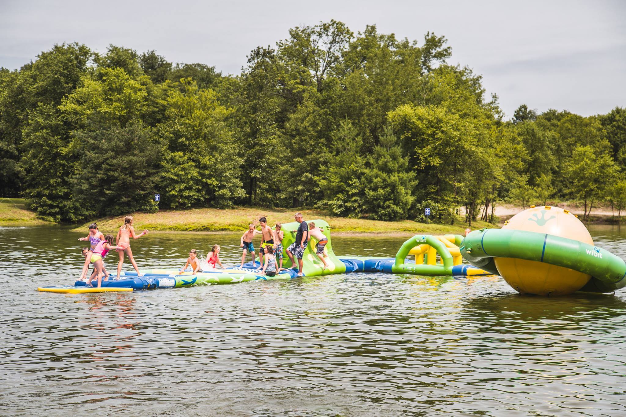 Oak Lake RV Resort beach and grounds