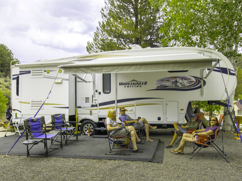Willow Springs Resort in Eastern Sierra with scenic mountain backdrop