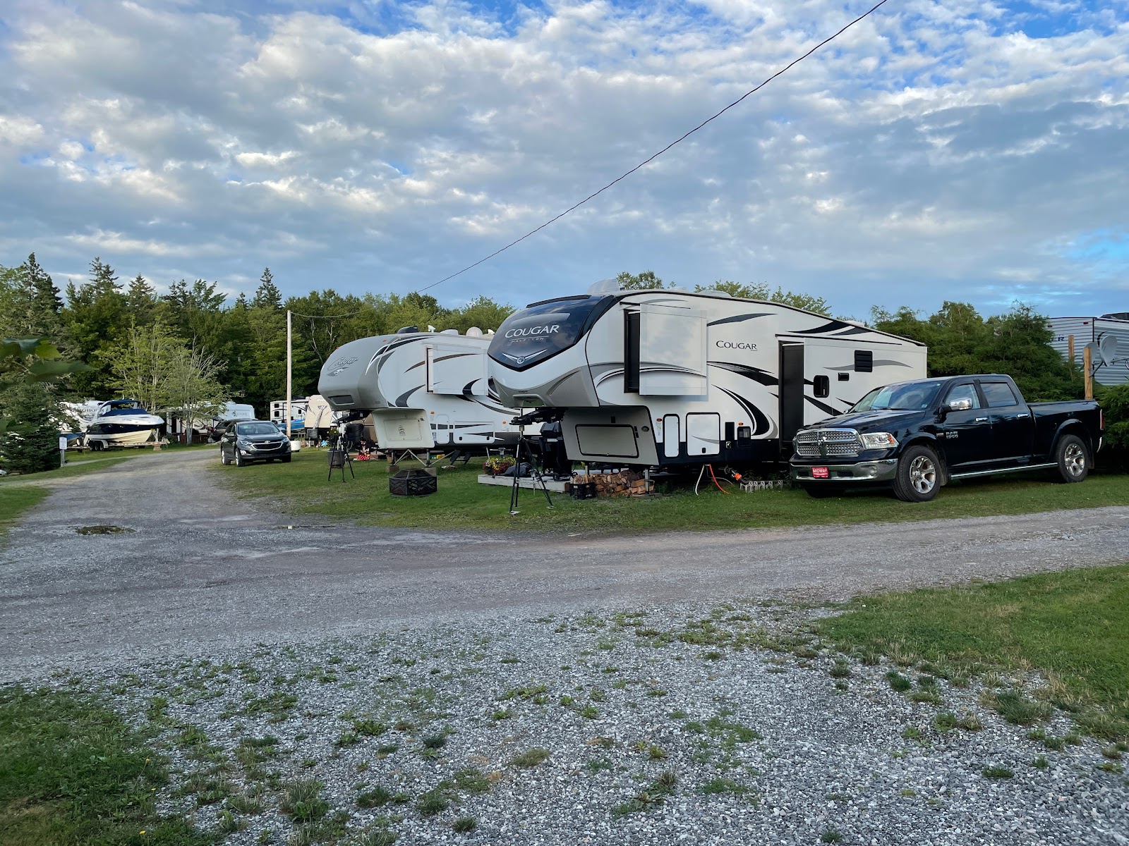 RV sites at Baddeck Cabot Trail Campground