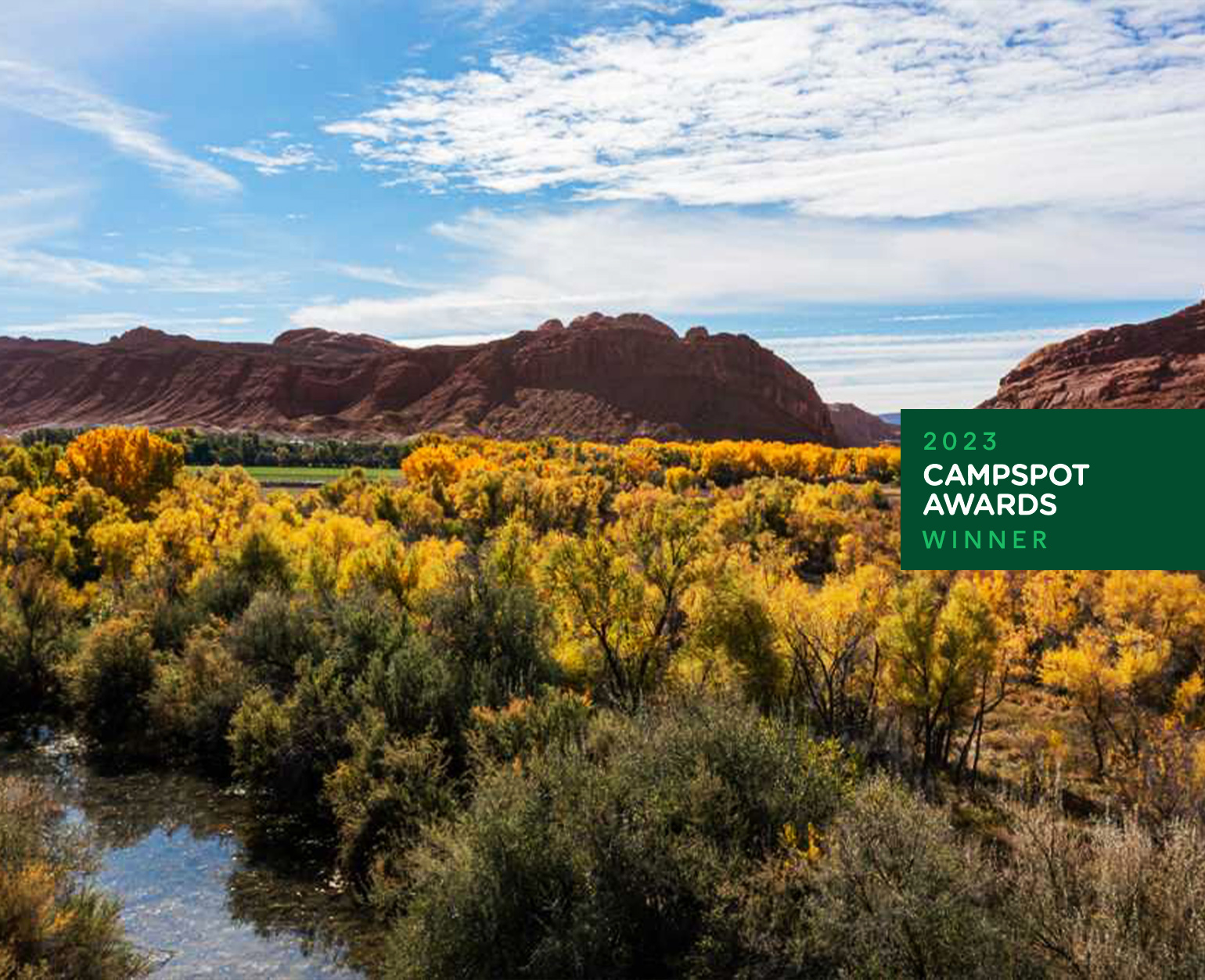 Parc VR Sun Outdoors North Moab avec arbres et sites avec branchements complets