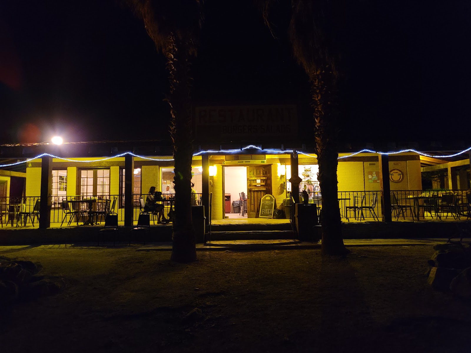 Panamint Springs RV site with valley views