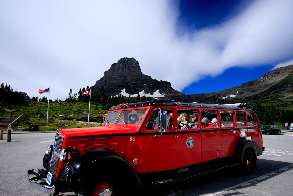 Vue du terrain de camping Apgar sur le lac McDonald