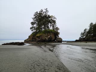 Beachfront view at Crescent Beach RV Park