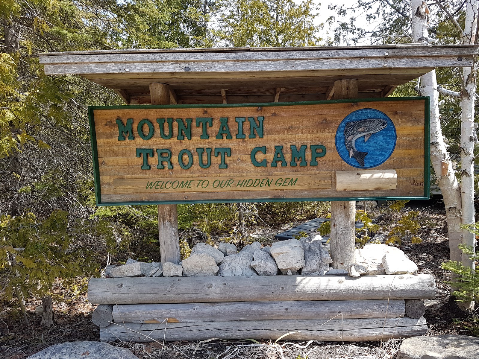 Mountain Trout Camp waterfront sites and boat launch