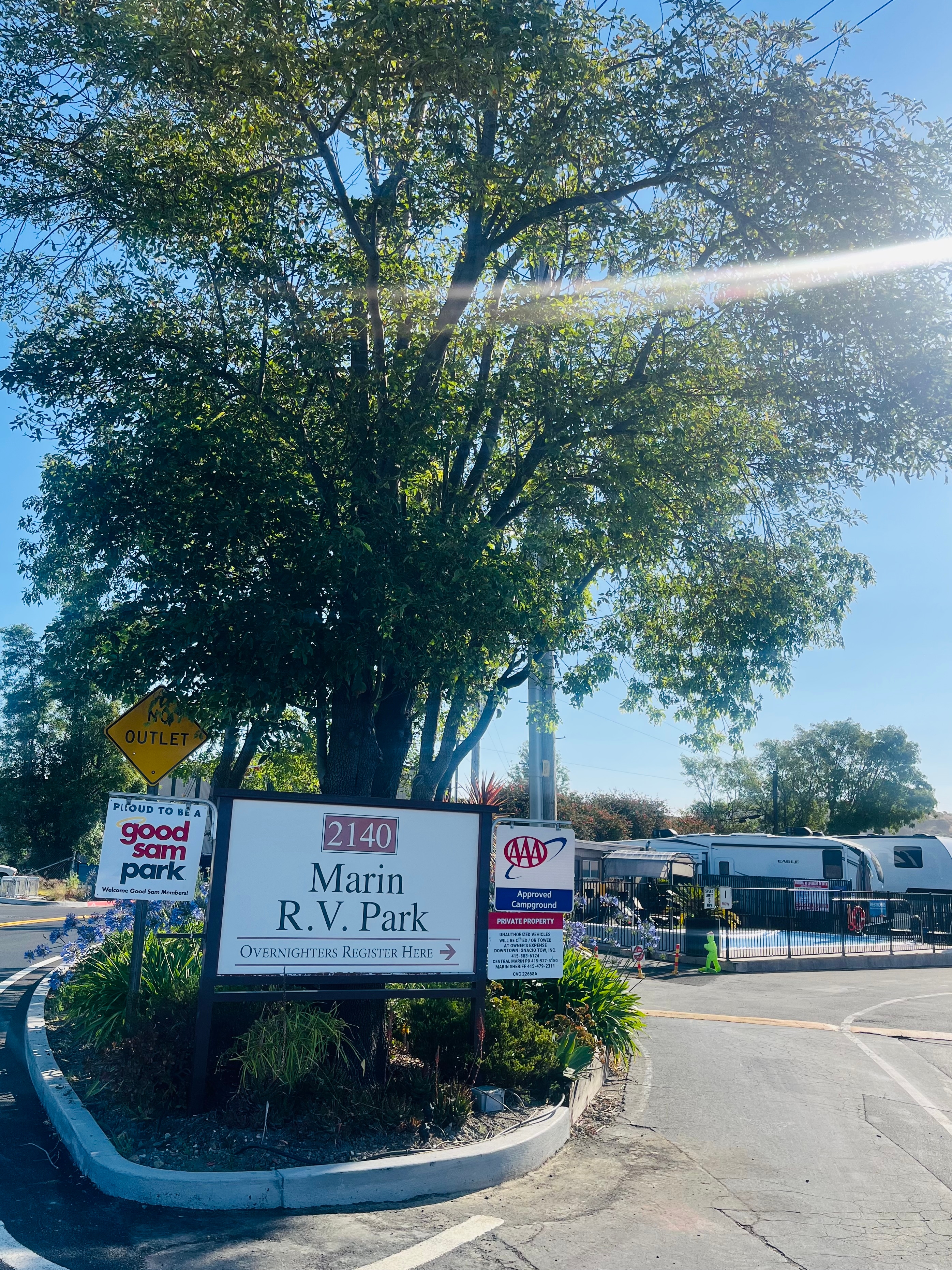 Marin Park location in Kentfield near San Francisco