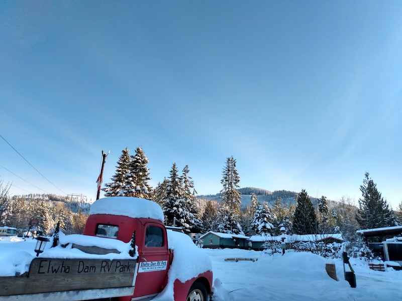 Elwha RV Park with scenic setting