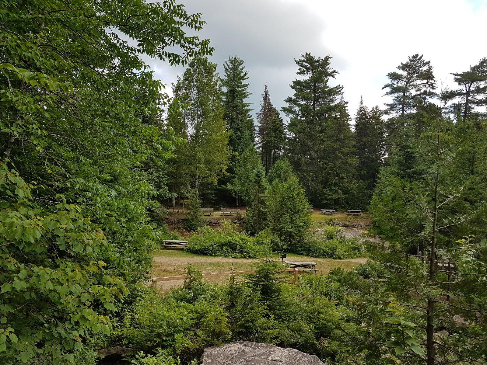 Lac Lajoie campground in Mont Tremblant Provincial Park